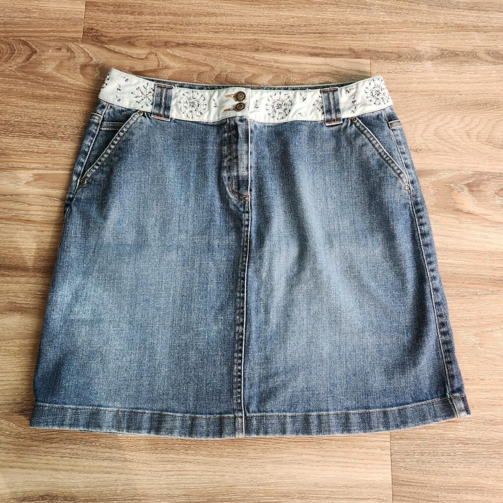 Y2K Talbots Denim Pencil Shirt